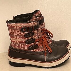 UGG Decatur Nordic Snowflake Winter Boots leather Uggs
